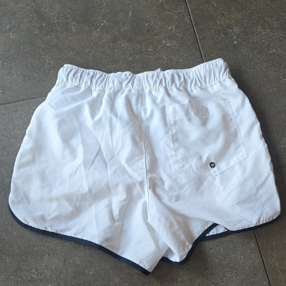 ASOS White Athletic Shorts with Black Trim - Picture 4 of 4
